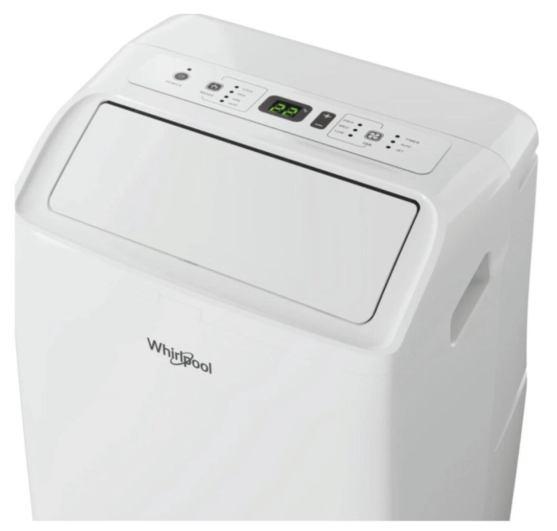 Ar Condicionado Portátil Reversível Whirlpool PACF212HPW – 3300 W, Classe A/A+, R290, 6º Sentido