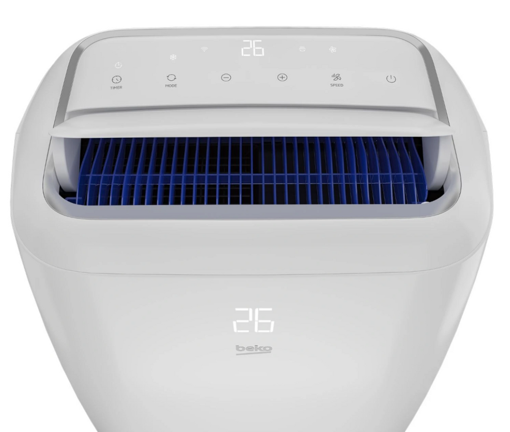 Ar Condicionado Portátil Reversível Beko BP1125H – 3500 W, Conectado, Comandos por Voz, 65 dB