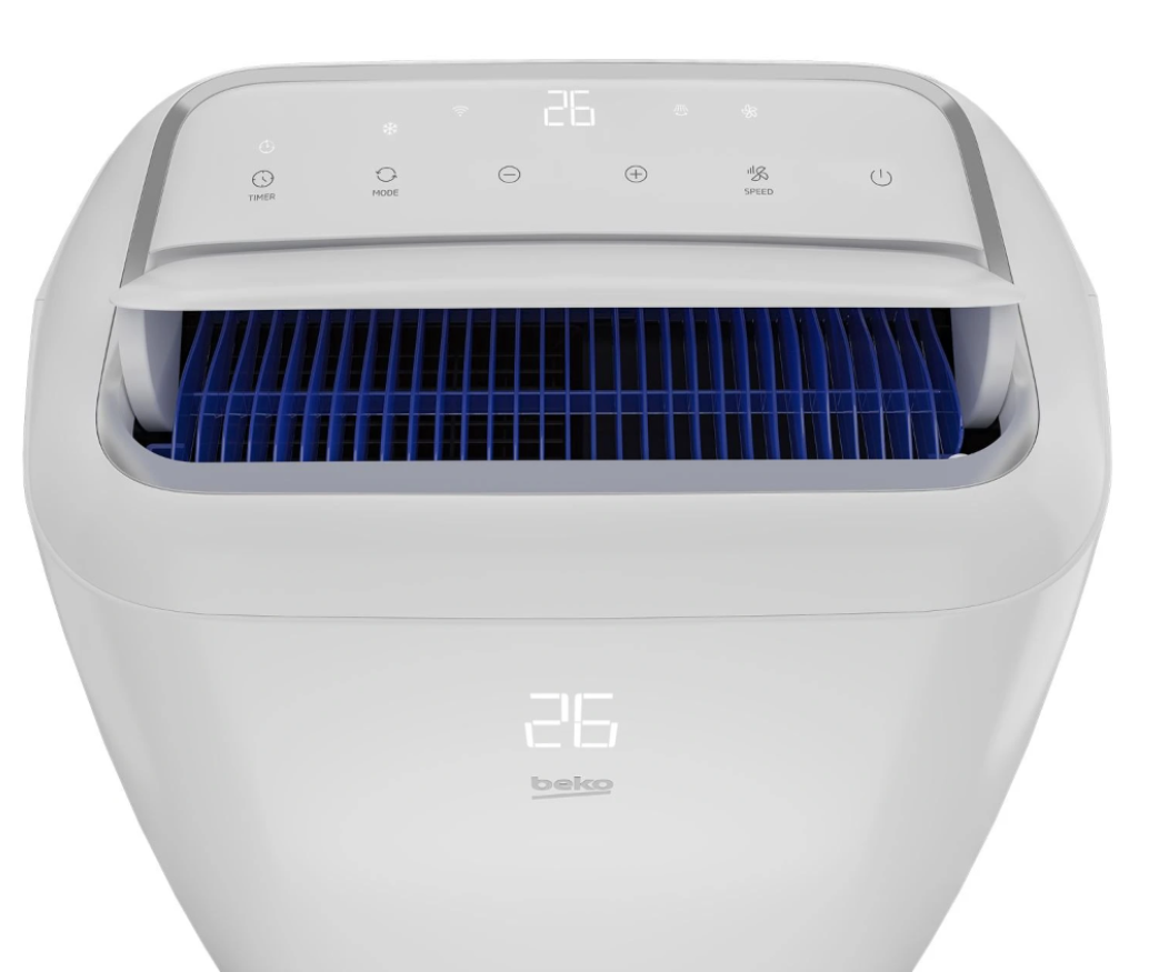 Ar Condicionado Portátil Reversível Beko BP1125H – 3500 W, Conectado, Comandos por Voz, 65 dB