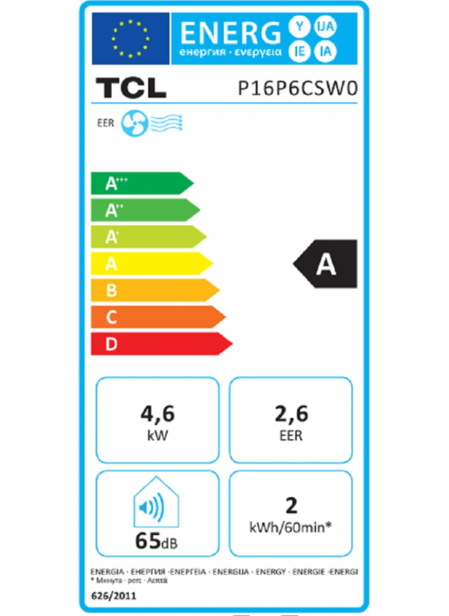 Ar Condicionado Portátil TCL P16P6CSW0 – 16000 BTU, Classe A, Wi-Fi IoT, R290, 38 m²