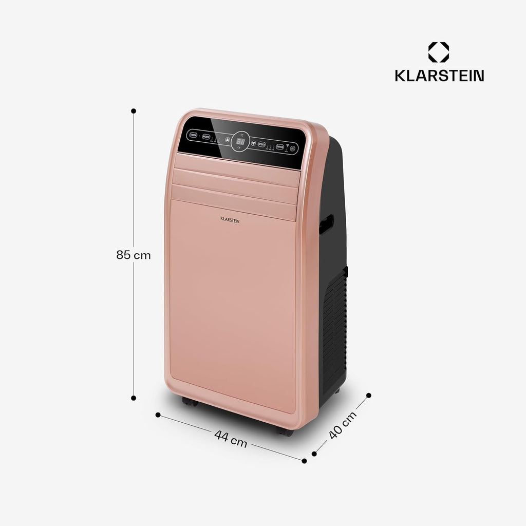 Ar Condicionado Portátil Smart Klarstein 12000 BTU – Classe A, R290, Inverter, Conectado, 52 dB, Rosa