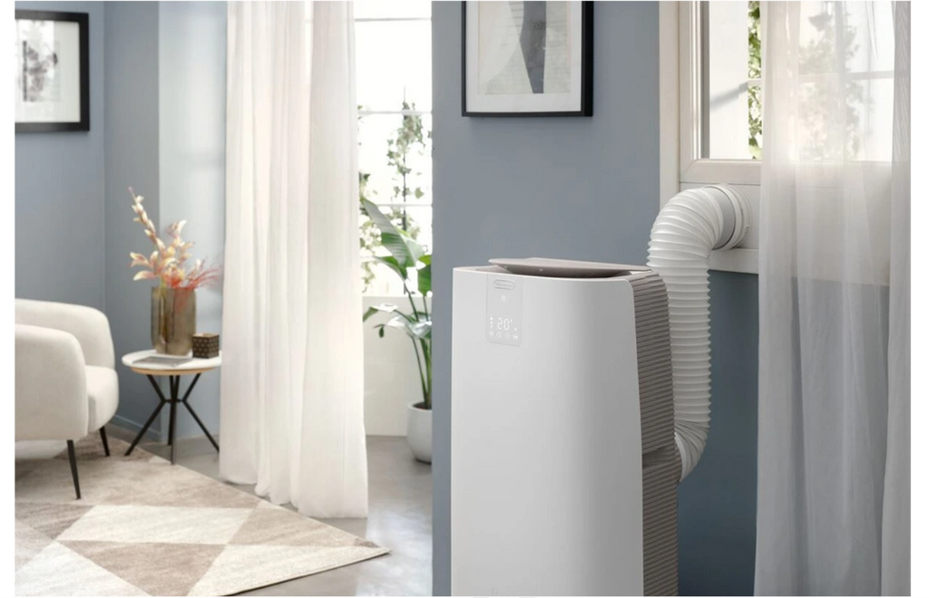 Ar Condicionado Portátil De'Longhi PACAP120 GentleJet – 12000 BTU, Classe A+, R290, GentleJet 180°