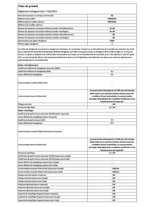 Ar Condicionado Portátil Reversível TCL P09F3SW1 – 9000 BTU, Classe A+/A++, Wi-Fi, 58 dB